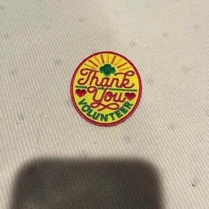 Thank You Volunteer Patch